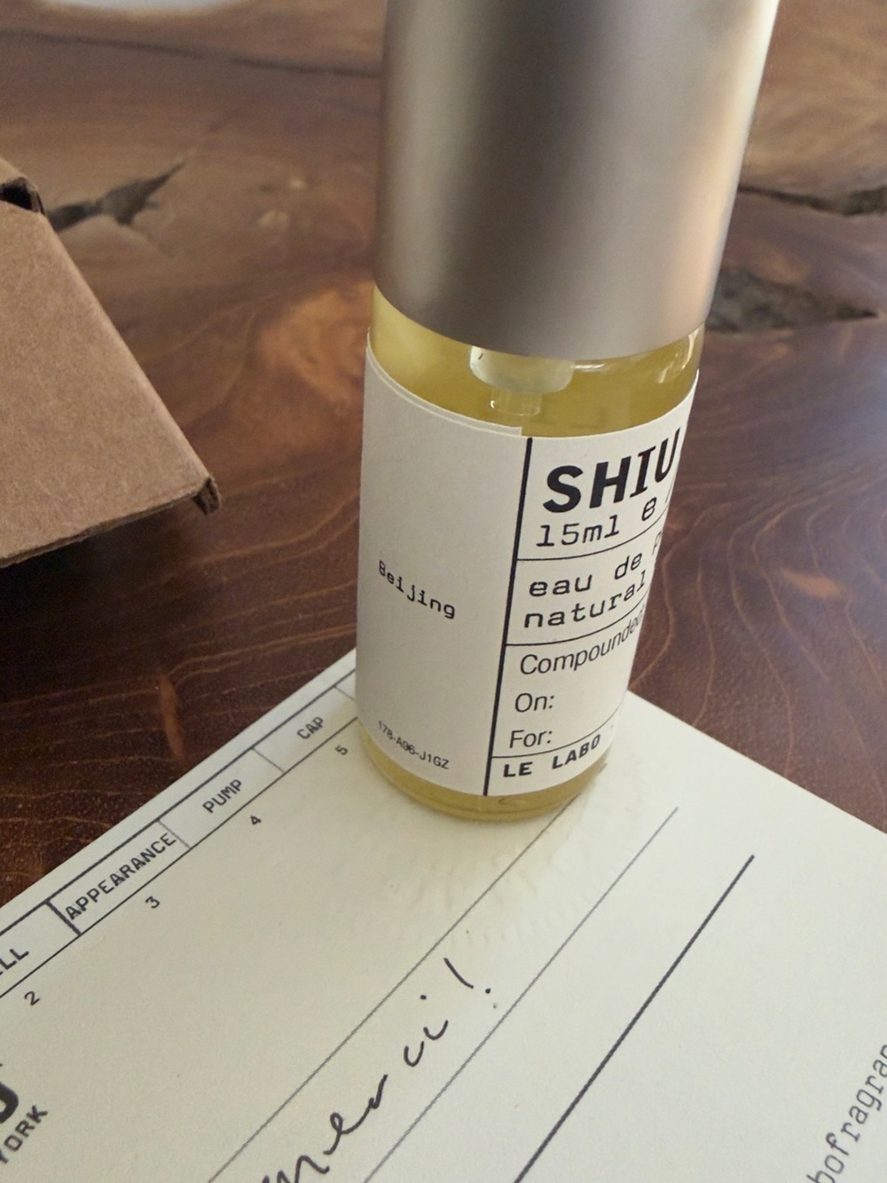 Le Labo Shiu 25 (Beijing - City Perfume 2026) Rollerball